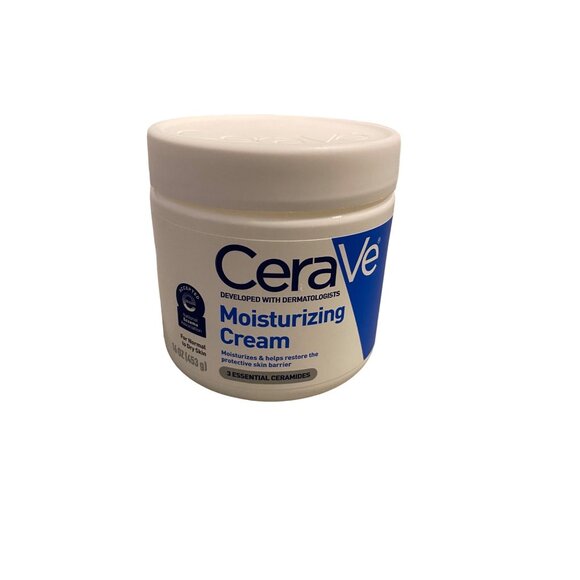 CeraVe Moisturizing Cream 16 Oz For Normal To Dry Skin With Hyaluronic Acid - Picture 1 of 4